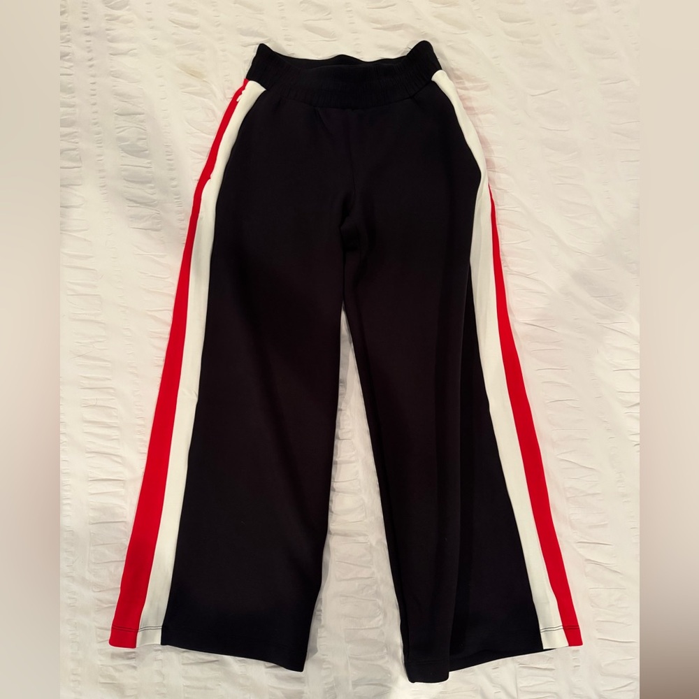 SPANX Color Block Wide Leg Track Pant - Small Petite
